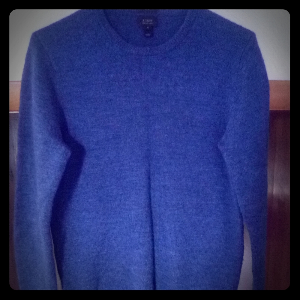J. Crew Merino Wool Sweater w/ Leather Patches